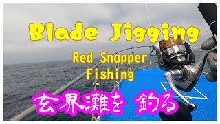 【Blade Jigging】ブレード付きジグで真鯛釣りました。