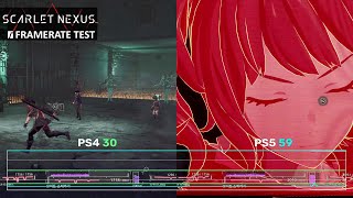 Scarlet Nexus PS4(Slim) PS5 Frame Rate Test
