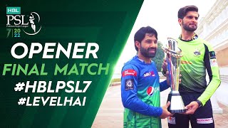Opener | Multan Sultans vs Lahore Qalandars | Match 34 Final | HBL PSL 7 | ML2T