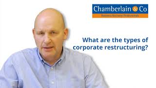 What are the types of corporate restructuring?