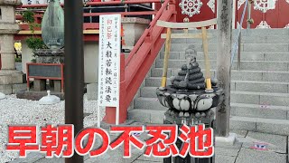 【上野】早朝の上野不忍池・弁天堂の様子　Ueno Imperial Gift Park