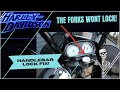 HARLEY MOTORCYCLE FORK LOCK FIX!