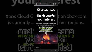Unsupported Region Fix in Xbox cloud gaming
