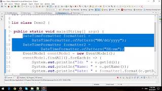 Hibernate 5 Tutorial - Stream and Date and Time API in Java 8