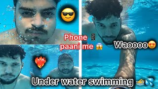 Swimming Pool || Under Water Swimming 💦 || Phone Paani Me 😱 @RachitRojha @vinaysamuelvlogs