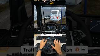 Traffic due to Crash in euro truck simulator 2 #shorts