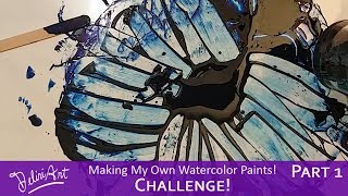DIY/Make Your Own/Mull Watercolor Paints From Gamblin Pigments Challenge