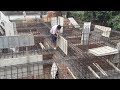 Construction Concrete Beams Foundation Using Ready Mixed Concrete - Building Foundation Beams