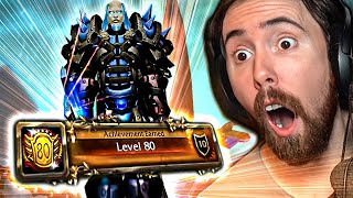 Asmongold's Death Knight Hits Level 80 & Starts HEROICS | WotLK Classic WoW