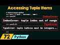 Accessing Tuple Items in Python