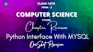 OneShot : Interface Python with MYSQL | CBSE Computer Science - 12 | Python Connectivity | Code Vinu