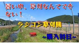 暑い中、草刈なんかできないのでラジコン草刈機買ってみた