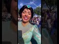 hugs from jasmine disney parade disneyworld amusementpark shorts princess jazz hug buzz