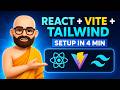 I Setup React + Vite + Tailwind in 4 Minutes!