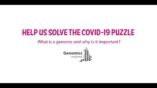 Help us solve the COVID-19 puzzle: What is a genome and why is it important?