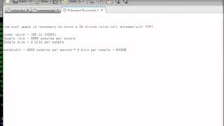 CS154 Computing Voice Calls Bandwidth and Storage