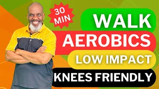 Fun Walk Aerobics | Low Impact | Knees \u0026 Senior Friendly!