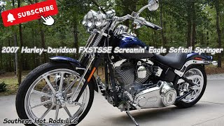 2007 Harley-Davidson FXSTSSE Screamin’ Eagle Softail Springer. Southern Hot Rods. Only 3,940 Miles.