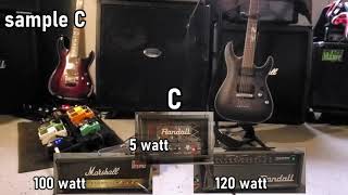 Why Watts Don't Matter: 5 vs 100 vs 120 - Blind Guitar Amp Test