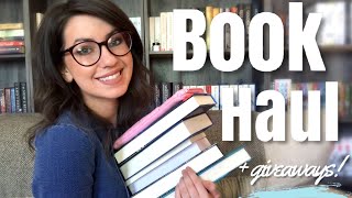 BOOK HAUL + TWO GIVEAWAYS!!!