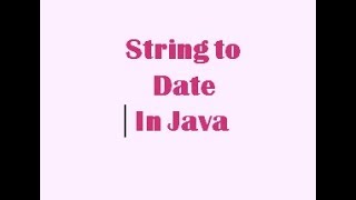 Convert String To Date in Java. important question for java interview