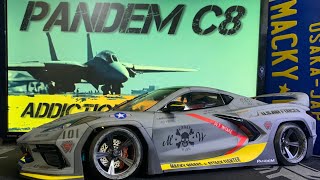 [RC DRIFT]★もはや戦闘機！ADDICTION PANDEM C8をUS.AIR FORCE F-14 Tomcat にペイント。★テスト走行にスペシャルなパイロット