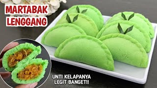 BIKIN NAGIH!! MARTABAK LENGGANG ISI UNTI KELAPA ANTI GAGAL || KULITNYA LEMBUT ISIANNYA LEGIT