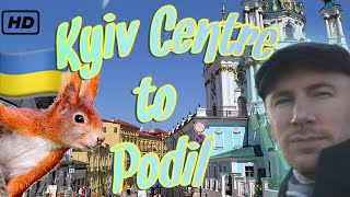 Walking from Kyiv Centre to Podil - Walking tour with an Englishman - POV - Guided Tour Kiev