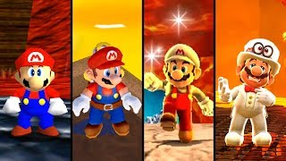 Evolution of Lava Levels in 3D Super Mario Games (1996-2019)