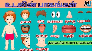 உடலின் பாகங்கள் / Parts of body / Learn body parts for kids / body Parts