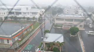 台風１８号（宮古島のホテルから）