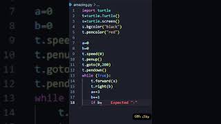 Create Virus using python turtle #shorts #coding #programming