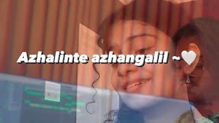 Azhalinte azhangalil ~🤍 | Hanoona ft. Ashbel Peter | cover song @ashbelpeter