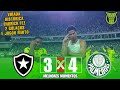 VIRADA HISTÓRICA E DE CAMPEÃO | BOTAFOGO 3X4 PALMEIRAS | MELHORES MOMENTO | BRASILEIRÃO | 01/11/2023