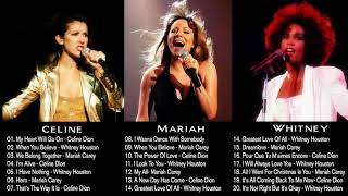 Mariah Carey, Celine Dion, Whitney Houston Greatest Hits - Best Songs Of World Divas 2021