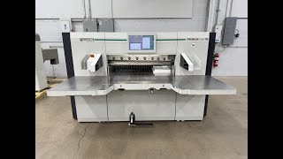 2016 Perfecta 115 TS 45in Programmable Paper Cutter w/ Air Table, Safety Lights, and Touch Screen