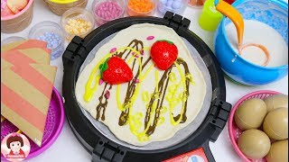 เปิดร้านเครปญี่ปุ่น  ของเล่นผักผลไม้หั่นได้ แป้งโดว์ Kitchen Cooking Food Toys Play