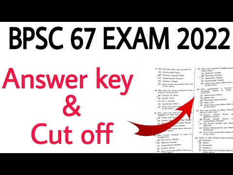 Bpsc 67 Answer Key 2022|bpsc 67th Question Paper |bpsc 67 Questions ...