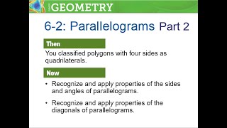 6 2 Part 2 Parallelograms