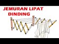 cara membuat jemuran dinding lipat