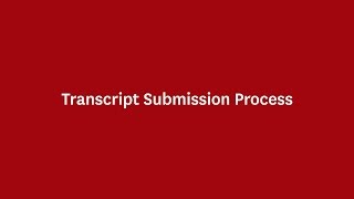Submitting Transcript Instructions