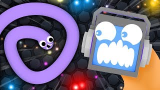 SLITHER.IO Journey to be the BIGGEST SNAKE and Get a NEW RECORD  ► Fandroid the Musical Robot!