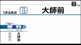 【架空LCD・車内放送】東武大師線 トレインビジョン 大師前行き