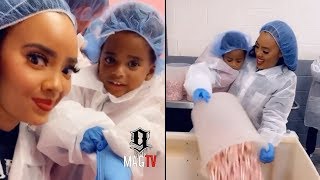 Angela Simmons Son Sutton Out Here Livin His Best Life! 🍭