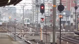 泉北高速鉄道7000系フロンティア号 準急なんば行き 中百舌鳥発車 5000系通過 区急和泉中央行き通過