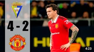 Cadiz vs Manchester United 4-2 Extended Highlight & All Goals 2022 HD