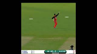 rare catch in ipl real cricket tm rcpl RCB vs rr riyan prayag out RCB bowler revenge #short #ipl2022