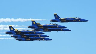 美國海軍藍天使特技飛行隊精彩表演，直擊2021太平洋航空展 (Pacific Airshow 2021 #PacificAirshow #PacificAirshow2021 #BlueAngels)