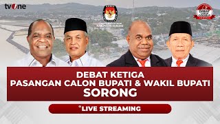 [LIVE] Debat Ketiga Calon Bupati dan Wakil Bupati Sorong | tvOne