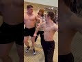 kyle and johny munster having some fun at arnold classic fitness shorts